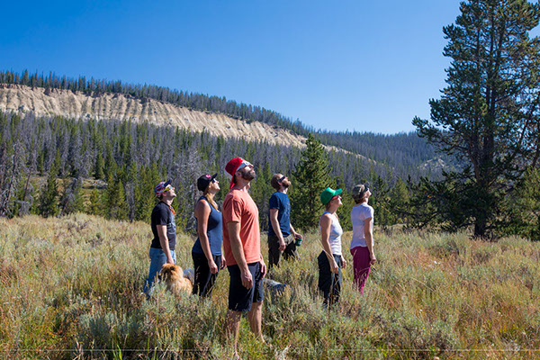 Looking at the partial eclipse during the lead up to the Great American Eclipse.